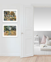 Set Of Two Early Walk 1 White Framed Print Wall Art