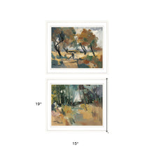 Set Of Two Early Walk 1 White Framed Print Wall Art
