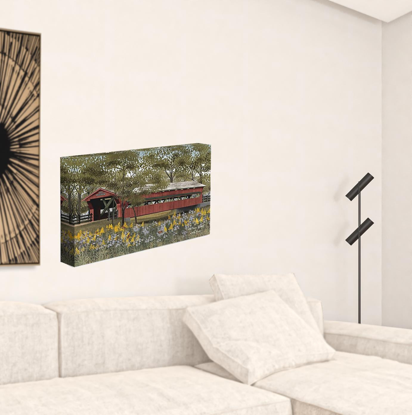 Pottersburg Bridge Wrapped Canvas Print Wall Art