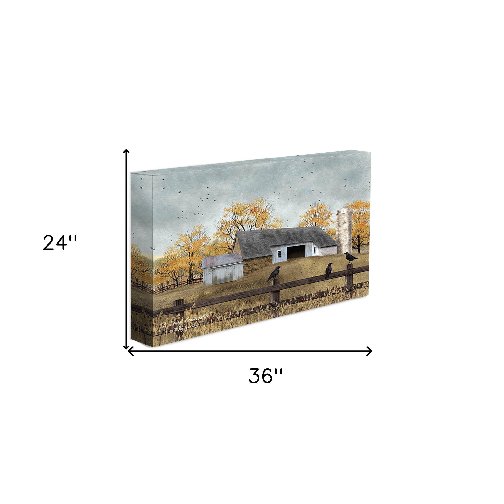 A Casual Converstaion Wrapped Canvas Print Wall Art