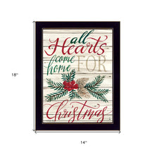Home For Christmas 3 Black Framed Print Wall Art