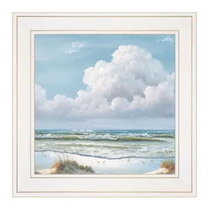 Beautiful Day II White Framed Print Wall Art