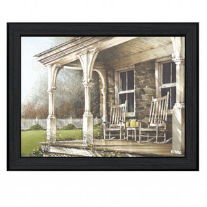 Sunday Afternoon 2 Black Framed Print Wall Art