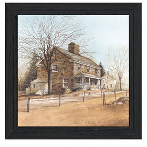 House On Chestnut Black Framed Print Wall Art