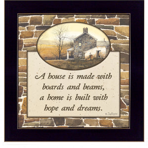 Hope And Dreams 2 Black Framed Print Wall Art