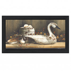 Country Charm Black Framed Print Wall Art