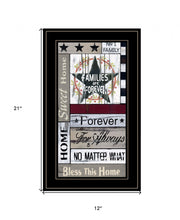Families Are Forever 4 Black Framed Print Wall Art