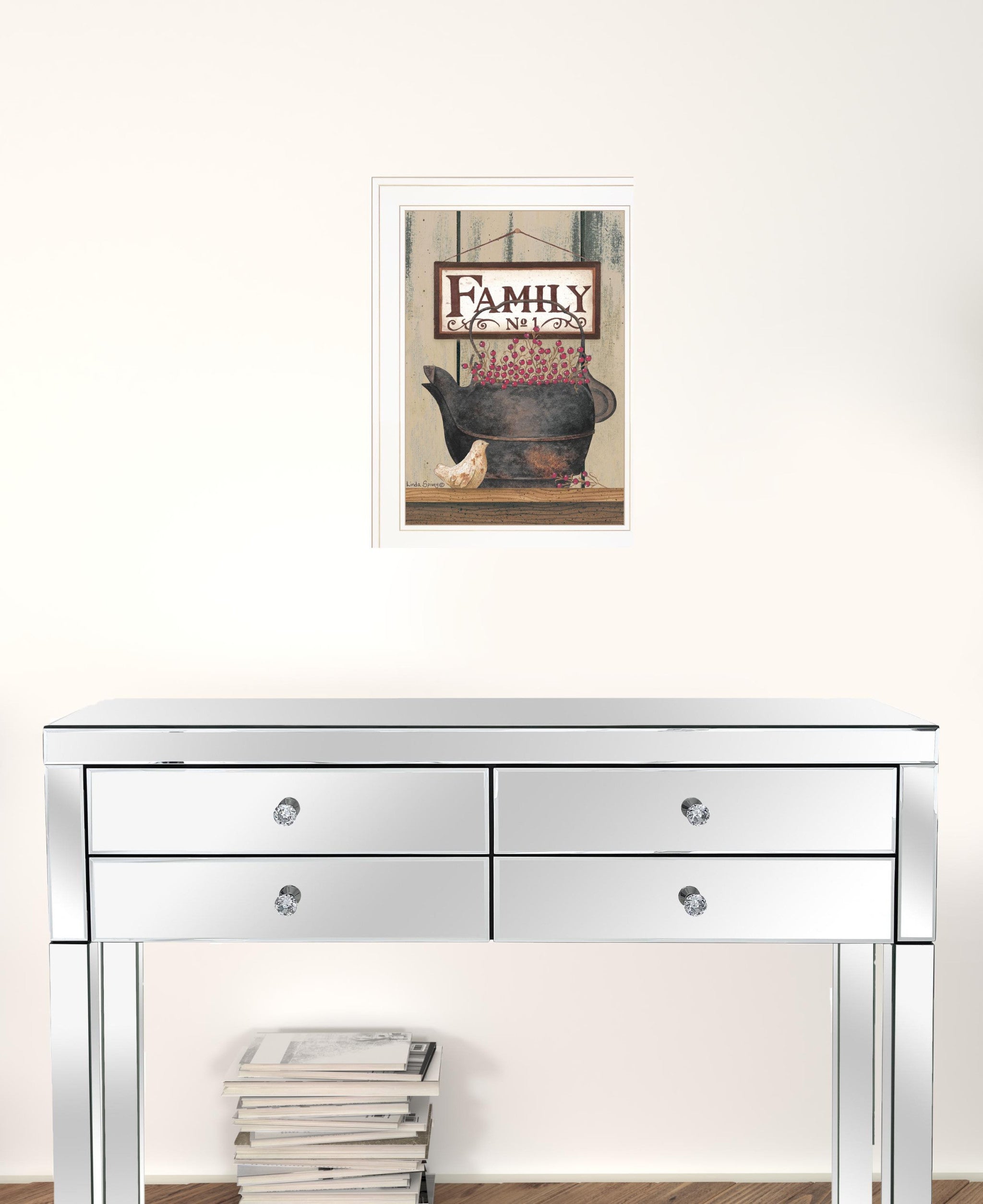 FAMILY NO1 White Framed Print Wall Art