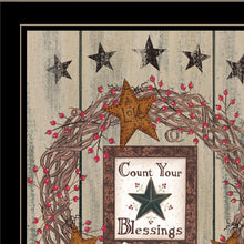 Count Your Blessings 2 Black Framed Print Wall Art