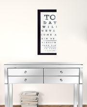 Eye Chart I 4 Black Framed Print Wall Art