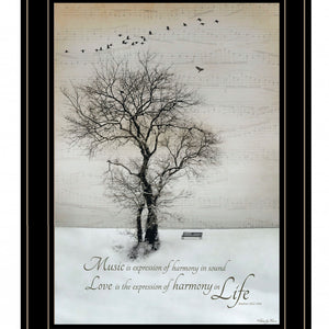 Harmony 2 Black Framed Print Wall Art