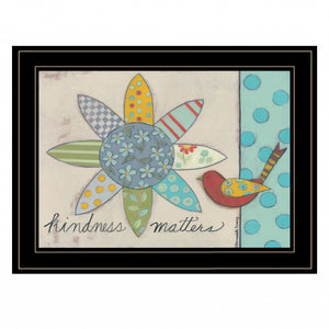 Kindness Matters 2 Black Framed Print Wall Art