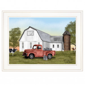YAll Need Milk 2 White Framed Print Wall Art