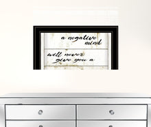 Positive Life 3 Black Framed Print Wall Art