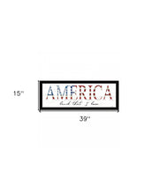 America Land That I Love 2 Black Framed Print Wall Art