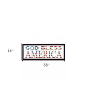 God Bless America 7 Black Framed Print Wall Art