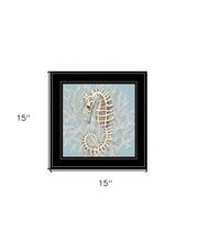 Coral Seahorse II 3 Black Framed Print Wall Art