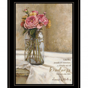 Jewels Of Summer 2 Black Framed Print Wall Art