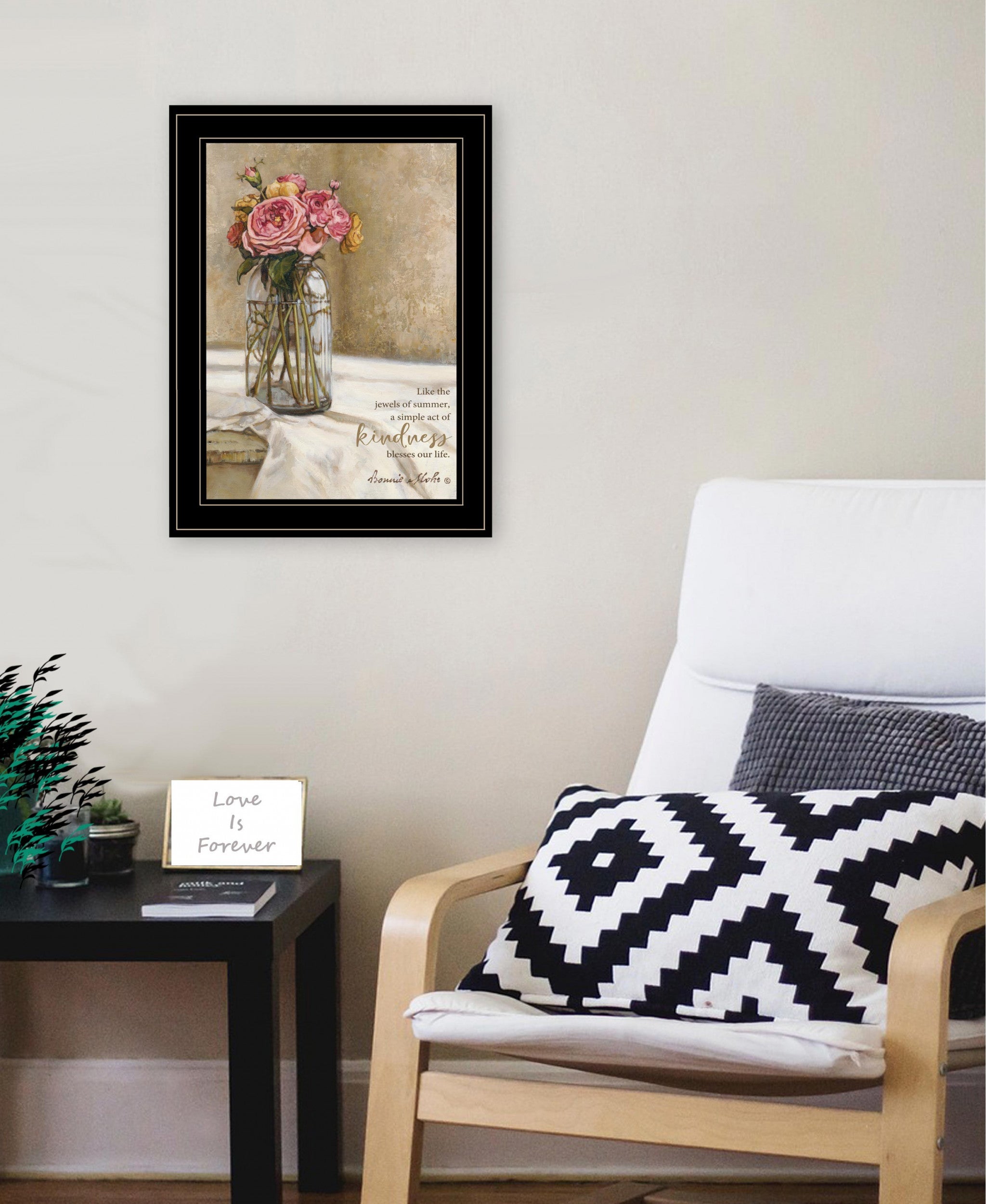 Jewels Of Summer 2 Black Framed Print Wall Art