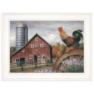 Good Morning Vermont 2 White Framed Print Wall Art