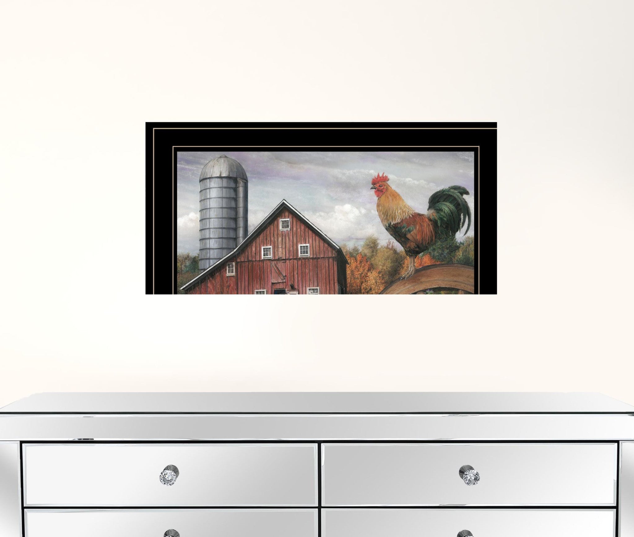 Good Morning Vermont 3 Black Framed Print Wall Art