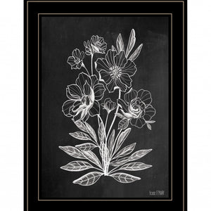 Vintage Chalkboard 3 Black Framed Print Wall Art
