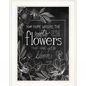 Yet To Bloom 3 White Framed Print Wall Art
