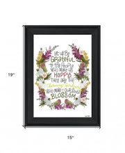 Charming Garden 4 Black Framed Print Wall Art