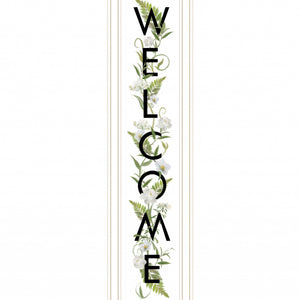 Welcome Sign II 4 White Framed Print Wall Art