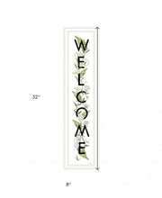 Welcome Sign II 4 White Framed Print Wall Art