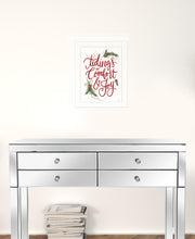 Tidings Of Comfort & Joy 2 White Framed Print Wall Art