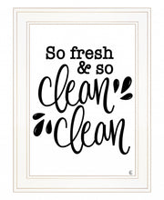 So Clean Clean 1 White Framed Print Wall Art
