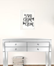 So Clean Clean 1 White Framed Print Wall Art
