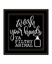 Wash Your Hands 2 Black Framed Print Wall Art