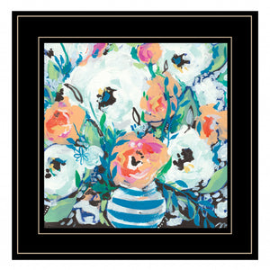Fancy Florals 1 [3] Black Framed Print Wall Art