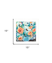 Fancy Florals II 1 White Framed Print Wall Art