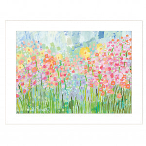 Growing Things No 4 White Framed Print Wall Art