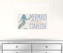 Mermaid Kisses Starfish Wishes 1 White Framed Print Wall Art