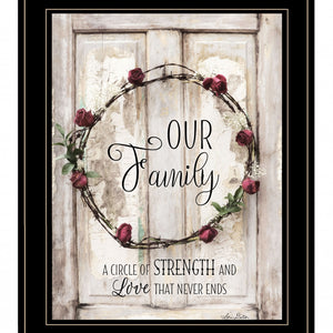 Our Family 2 Black Framed Print Wall Art