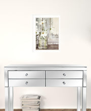 White Blossoms 1 White Framed Print Wall Art