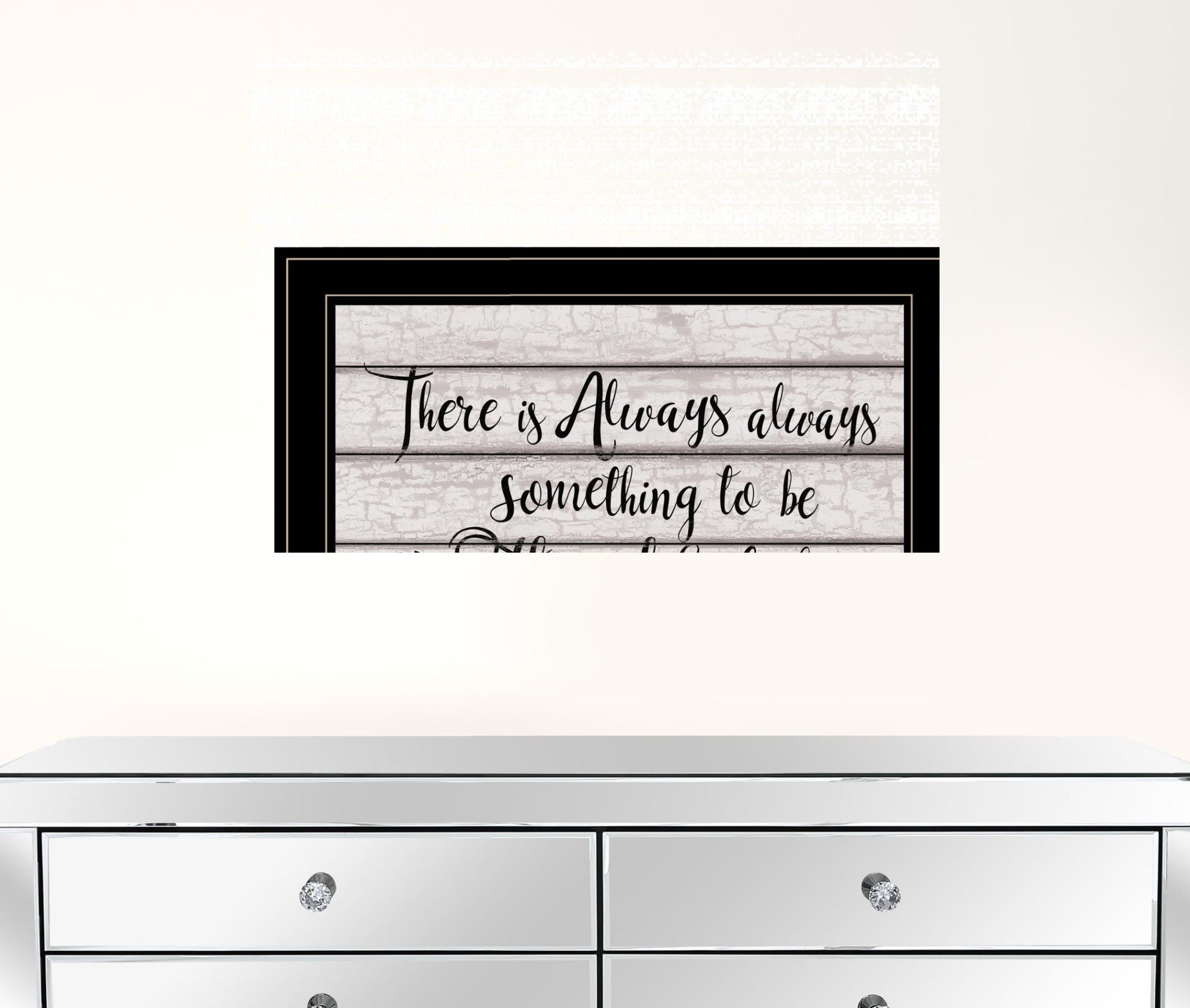 Always Thankful 3 Black Framed Print Wall Art