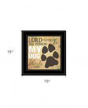My Dog 3 Black Framed Print Wall Art