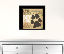 My Dog 3 Black Framed Print Wall Art