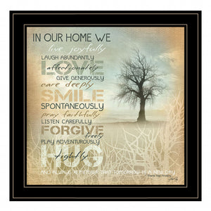 In Our Home 5 Black Framed Print Wall Art