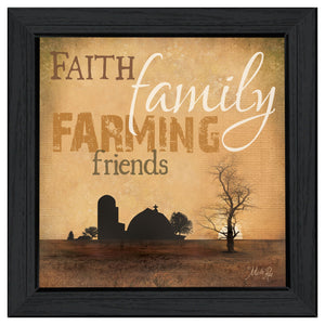 Farming 2 Black Framed Print Wall Art