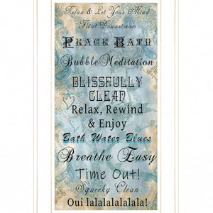 Paris Bath 1 White Framed Print Wall Art