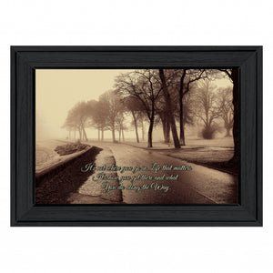 What Really Matters Black Framed Print Sentiment Wall Art