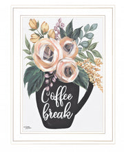 Coffee Break 1 White Framed Print Wall Art