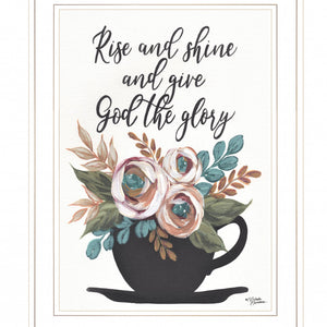 Rise And Shine 5 White Framed Print Wall Art