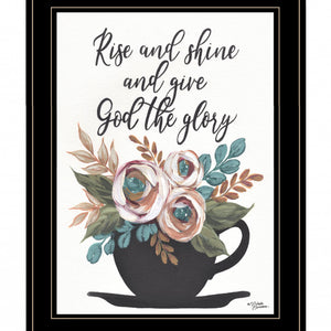 Rise And Shine 6 Black Framed Print Wall Art